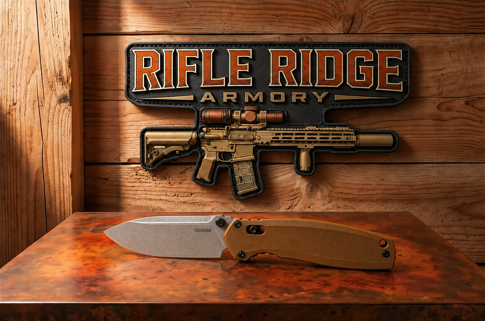 Kershaw, Broadside, Flat Dark Earth G-10 Handle