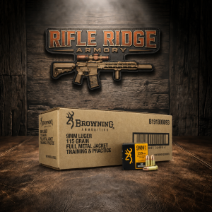 Browning Ammo - 9mm - 115gr FMJ - 500 Rounds